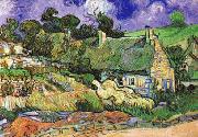 Vincent Van Gogh Thatched Cottages at Cordeville china oil painting reproduction